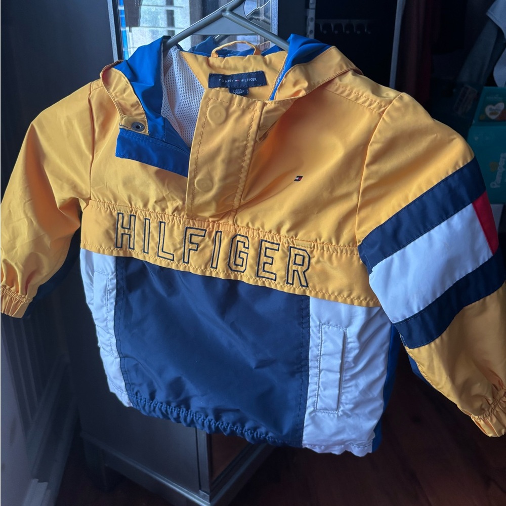Kids Tommy Hilfiger Yellow and Blue Jacket